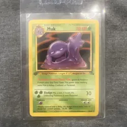 1st Edition Muk 28/62 - Fossil Set- Near Mint Pokemon TCG 1999 Vintage - Image 1