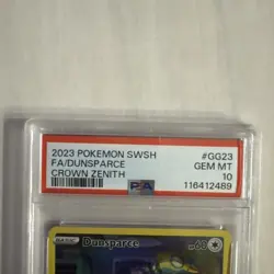 2023 POKEMON CROWN ZENITH #GG23/GG70 DUNSPARCE FULL ART GALARIAN GALLERY PSA 10 - Image 3