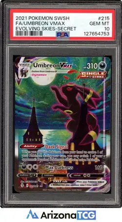 Pokemon 2021 Umbreon VMAX 215/203 Alt Art Evolving Skies GEM MINT PSA 10 - Image 1