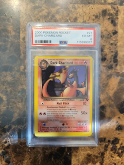 Dark Charizard #21/82 PSA 6 - 2000 Pokemon Rocket Excellent!!! - Image 3