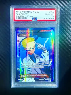 Colress Plasma Freeze Full Art Pokemon 2013 PSA 8 - Image 1