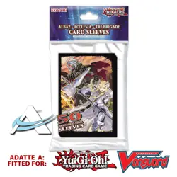 50 Bustine Protettive ALBAZ ECCLESIA TRI-BRIGADE Small Sleeves KONAMI YUGIOH - Image 1