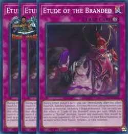Yugioh! 3x Etude of the Branded MP24-EN351 Common 1st Ed NM - Image 1