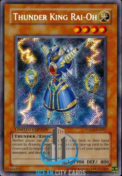 Yugioh Thunder King Rai-Oh YG02-EN001 Limited Edition Secret rare - Image 1