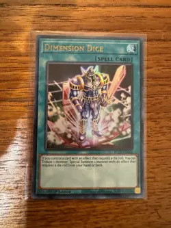 NM Dimension Dice - BLCR-EN006 - Ultra Rare 1st Edition Card English Yugioh - Image 1