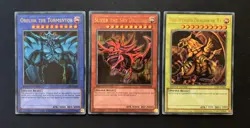 Obelisk Tormentor Slifer Sky Winged Dragon of Ra - LC01 - Ultra Rare Bundle Set - Image 1
