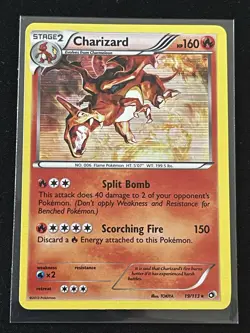 Pokemon TCG Legendary Treasures Charizard Rare Holo Card 19/113 - Image 1