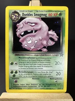 Pokemon Card Dunkles Smogmog Dark Weezing Team Rocket 14/82 German Holo - Image 1