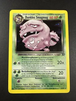 Pokemon Card Dunkles Smogmog Dark Weezing Team Rocket 14/82 German Holo - Image 2