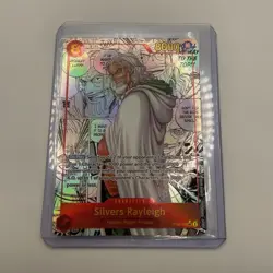ONE PIECE Card Game Silvers Rayleigh (Manga Alt Art) OP08-118 SEC Two Legends - Image 1