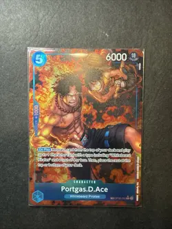 Portgas D Ace OP08-052 Treasure Rare Royal Blood One Piece Card Game - Image 1