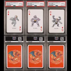 2004 Pokemon FireRed Playing Card Set Machop Machoke Machamp w/ Charizard PSA 10 - Image 1