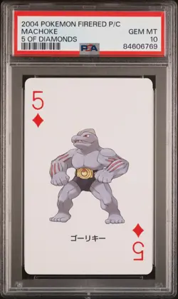2004 Pokemon FireRed Playing Card Set Machop Machoke Machamp w/ Charizard PSA 10 - Image 3