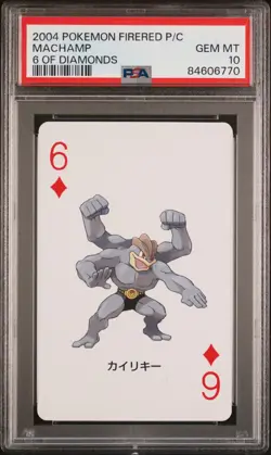 2004 Pokemon FireRed Playing Card Set Machop Machoke Machamp w/ Charizard PSA 10 - Image 4