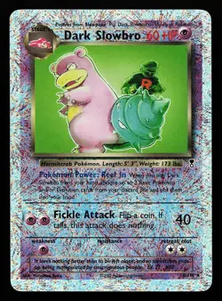 Dark Slowbro 8/110 Reverse Holo Rare Legendary Collection Pokemon Card - Image 1