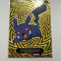 Pokemon Crystal Shadow Pikachu Gold SR Collectible Trading Card #0025 - Image 1