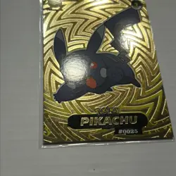 Pokemon Crystal Shadow Pikachu Gold SR Collectible Trading Card #0025 - Image 3