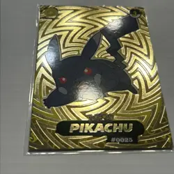 Pokemon Crystal Shadow Pikachu Gold SR Collectible Trading Card #0025 - Image 4