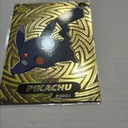Pokemon Crystal Shadow Pikachu Gold SR Collectible Trading Card #0025 - Image 5