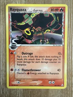 Pokemon Card TCG Rayquaza 26/110 Non Holo Rare Holon Phantoms MP - Image 1