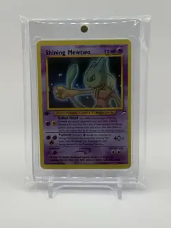 Shining Mewtwo Card Neo Destiny 109/105 Secret Rare Holo 1st Edition *Novelty* - Image 1