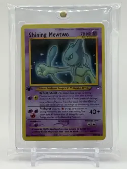 Shining Mewtwo Card Neo Destiny 109/105 Secret Rare Holo 1st Edition *Novelty* - Image 2