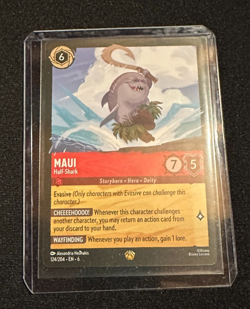 Maui - Half-shark Disney Lorcana Azurite Sea Legendary Non Foil Card 124/204 - Image 1
