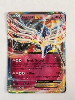 Pokemon TCG Xerneas EX Black Star Promo Holo Rare Card XY07 - Image 1