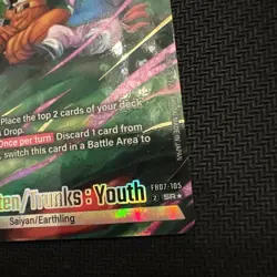 SON GOTEN/TRUNKS : YOUTH Dragon Ball Super Card Game FB07-105 Holo Mint - Image 2