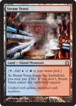 MTG English Steam Vents NM Normal Return to Ravnica - Image 1