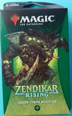 Magic: The Gathering-Zendikar Rising-GREEN Theme Booster Pack. Factory Sealed - Image 1