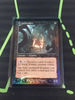 MTG Magic The Gathering Cryptbreaker Foil Retro Frame Secret Lair Zombie - Image 1