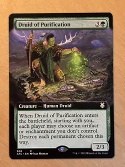 MTG Magic Druid of Purification Extended Art Adventures in the Forgotten Realms - Image 1