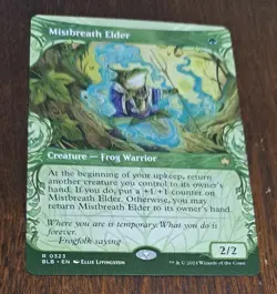 MTG Mistbreath Elder Showcase - Bloomburrow BLB - 0323 Rare Frog Warrior - Image 1