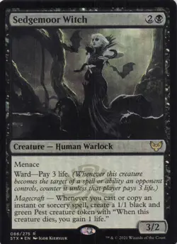 Sedgemoor Witch Strixhaven Foil Rare #86 NM MTG - Image 1