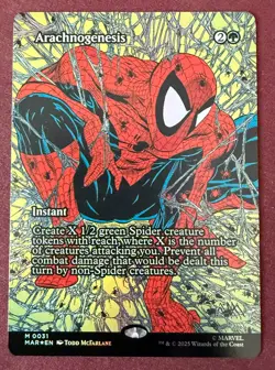 2025 Magic MTG Marvel Universe Eternal Arachnogenesis Borderless M0031 Foil - Image 1