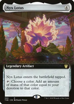 Nyx Lotus 344 EXTENDED ART Rare THB NM MTG - Image 1