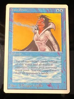Magic the Gathering MTG Unlimited Drain Power NM (Beta Bob) - Image 1