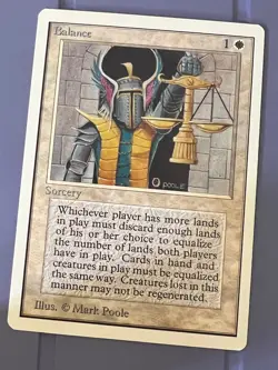 Magic the Gathering MTG Unlimited Balance NM (Beta Bob) - Image 1