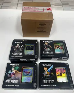 Magic: The Gathering MTG Final Fantasy Commander Deck Case of 4 Factory Sealed - Image 1