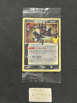 SEALED - Pokemon 25th Celebrations - Greninja - SWSH144 - ETB PROMO HOLO - M/NM - Image 1