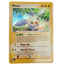 Pokemon Minun Dragon DR 7/97 Holo Rare Lightning Basic Poke Body - Image 1