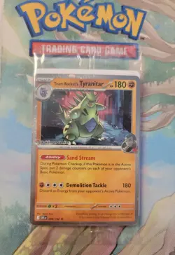 Pokemon Center Exclusive Promo - Team Rocket’s Tyranitar Destined Rivals SEALED - Image 1