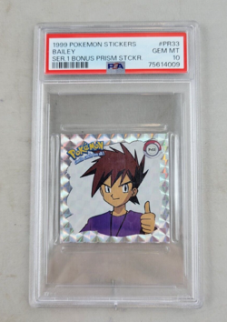 1999 Artbox Pokemon Series 1 Bonus Prism Sticker Bailey #PR33 PSA 10 Gem Mint - Image 1