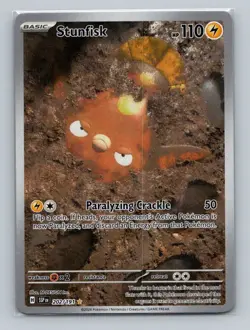 1x Stunfisk Illustration Rare #202/191 Pokemon Surging Sparks - Pokemon NM - Image 1