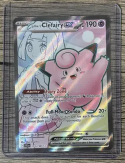 Pokemon TCG Lillie's Clefairy ex 173/159 Ultra Rare - JTG (EN) NM - Image 1