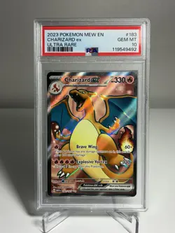 2023 Pokemon Mew en Charizard EX Ultra Rare PSA 10 - Image 1