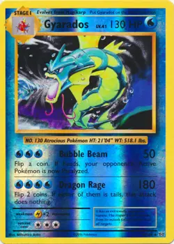 Lightly Played Gyarados - 34/108 - Holo Rare - Reverse Holo Pokemon Evolutions - Image 1