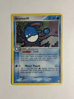 Pokemon TCG - Azumarill (1/109) EX Team Rocket Returns - Holo Rare - NM - Image 1