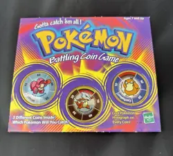 1999 Pokemon Battling Coin Game - 3 Coins Psyduck, Marowak, Lickitung - Image 1
